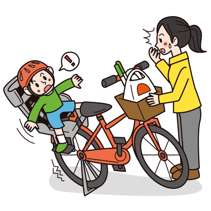 自転車の幼児用座席