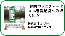 防災ファニチャーによる啓発活動への取り組み