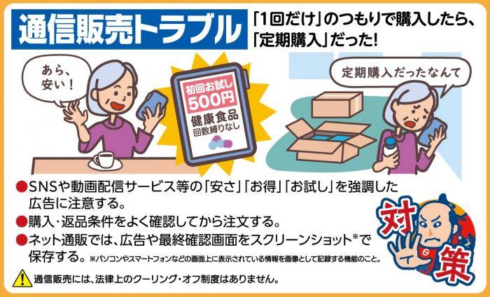 R8高齢リーフ画像 通信販売トラブル