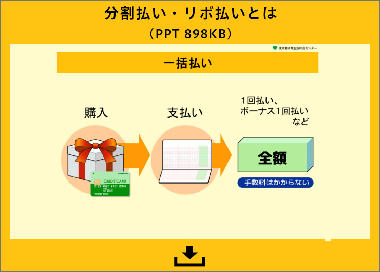 分割払い・リボ払いとは（PPT 898KB）