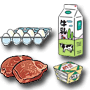 加工食品・畜産品のイラスト