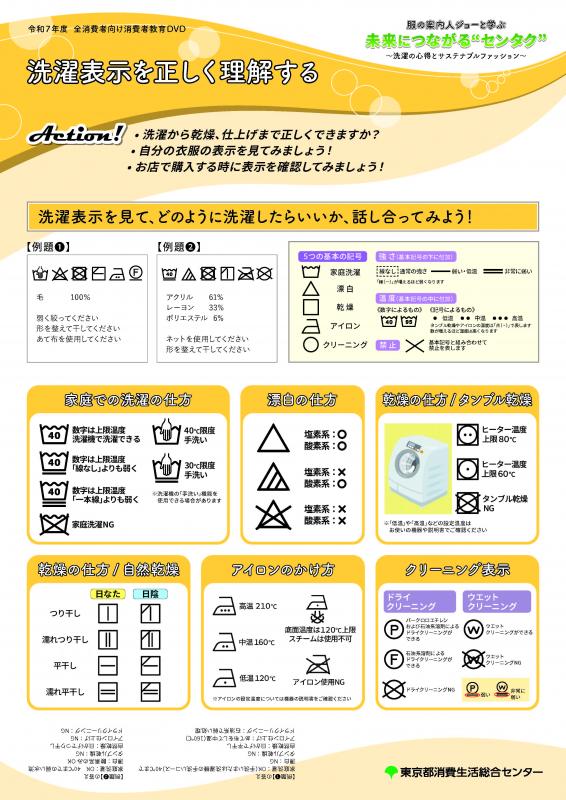 付属資料（洗濯表示）