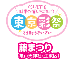 くらしを彩る時季の催しをご紹介　東京彩祭(とうきょうさいさい)　藤まつり 亀戸天神社（江東区）