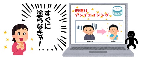 薬や医療行為のような効果を表示