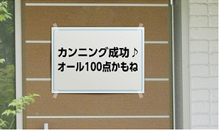 玄関に貼れますか